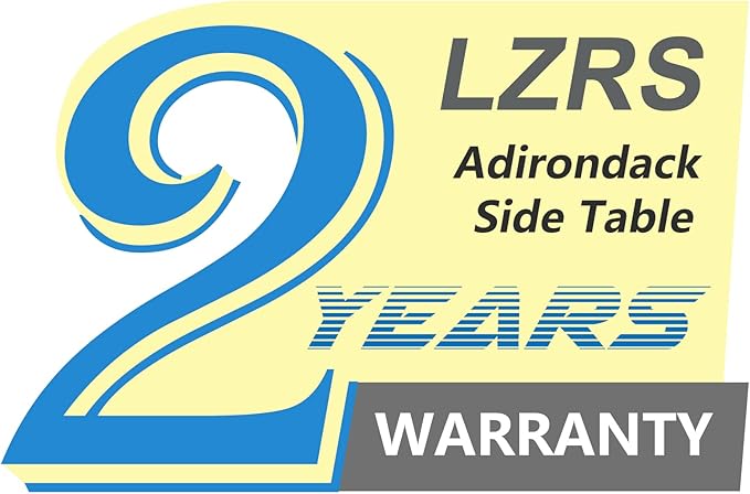 LZRS Double Adirondack Side Table, Outdoor Side Tables, End Tables for Patio, Backyard,Pool, Indoor Companion, Easy Maintenance & Weather Resistant(Brown Mixture)