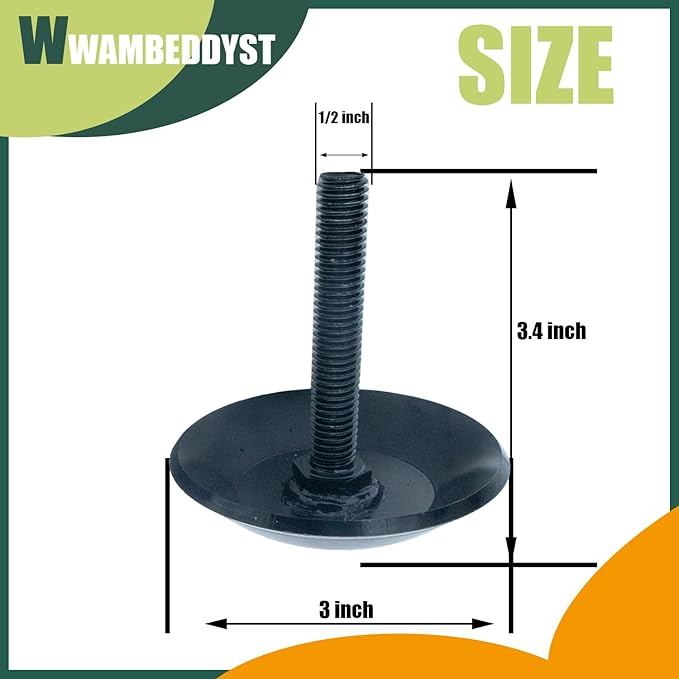 2873423 Snow Plow Skid Shoes Kit Compatible with Polaris Ranger, Razor, or ATV plow Super Heavy-Duty Skid Shoes(2-Pack)