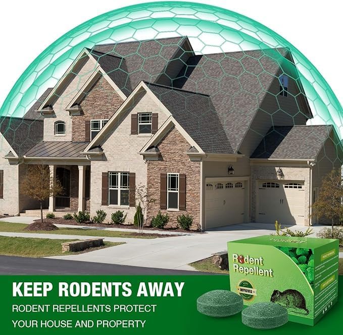 24P Rodent Mice Repellent, Peppermint Oil to Repel Mice and Rats, Rodent Mouse Repellent for Car, Natural Ingredients Rat Repellent Balls