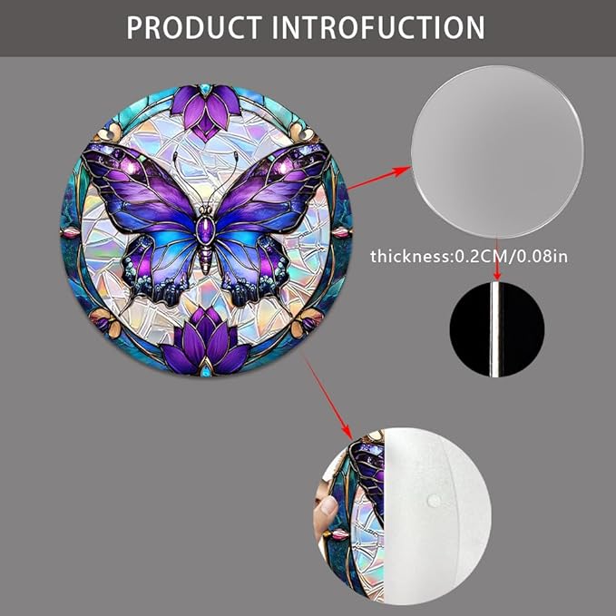 Sun Catchers Indoor Window, Acrylic Rainbow Suncatcher Window Hanging Decoration for Living Room Bedroom Summer Home Balcony Ornaments Decoration