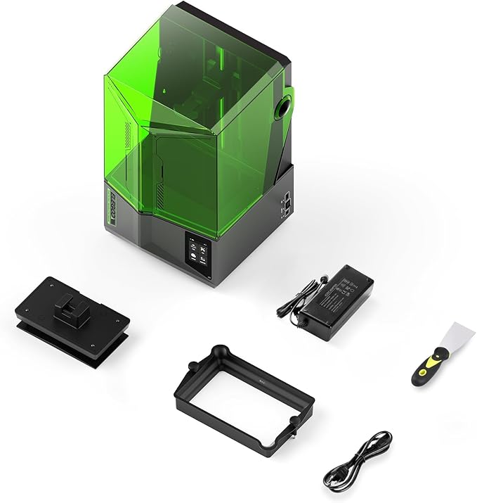 ELEGOO Saturn 4 Resin 3D Printer, 10" 12K HD Mono LCD, Smart Automatic Leveling, AI Print Monitoring, Large Printing Volume 8.62 x 4.84 x 8.66 inches