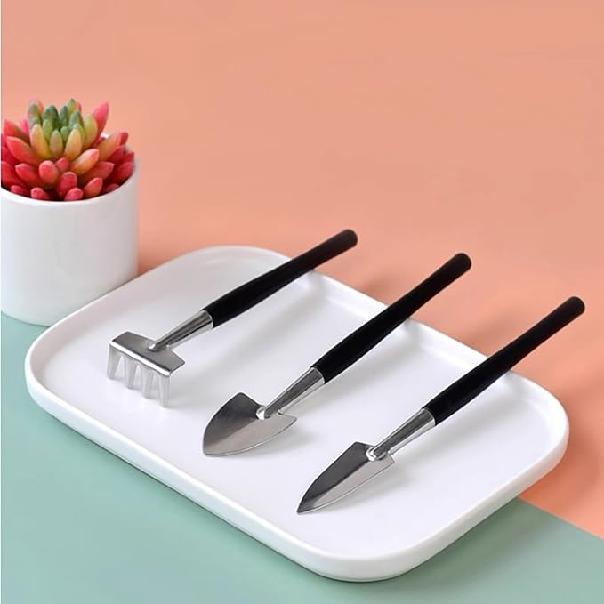 35PCS Mini Succulent Tools Set, 19.7" Thickened Repotting Mat & Plant Tag, Garden Hand Transplanting Miniature Planting Indoor Fairy Care, Potting, Cactus, Houseplant Bonsai Tool Kit