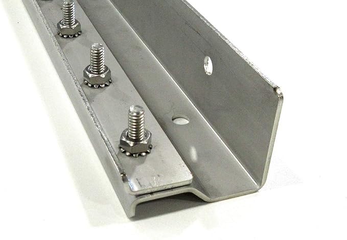 Strip Curtain Door Hardware - 304 Stainless Steel Strip Door Hanger, Universal Jamb or Wall Mount, Commercial Industrial use Plastic Strip Door Hanger- 3 Foot Section