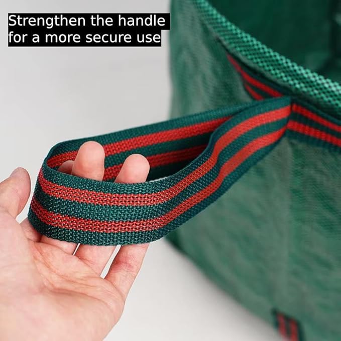 Leaf Bag Holder – Collapsible Yard Waste Bag, Reusable Garden Debris Bag for Leaves, Lawn Trash, Camping, Parties & Laundry