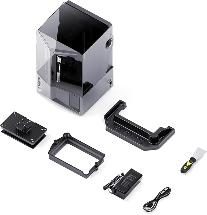 ELEGOO Saturn 4 Ultra 16K Resin 3D Printer with 10" 16K Mono LCD and Flip-up Lid, Smart Tank Heating at 30 °C, 150mm/h High Speed Printing, Large Printing Size of 8.33x4.66x8.66 Inches