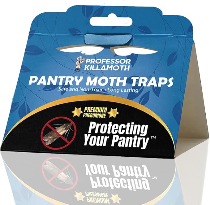 Pantry Moth Traps 6 Pack | New Blue Design | Child and Pet Safe | Premium Attractant