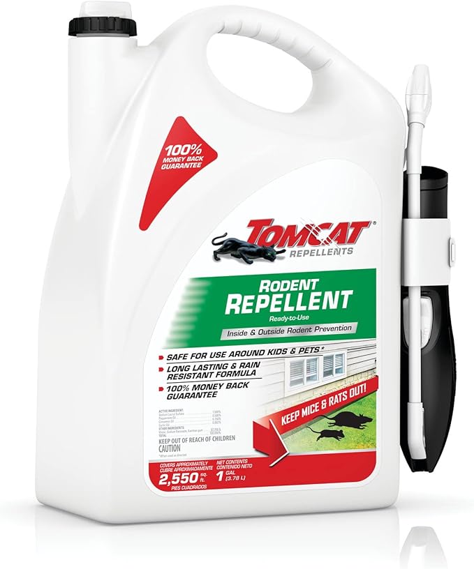 Tomcat Rodent Repellent for Indoor and Outdoor Mouse and Rat Prevention, Ready-to-Use, 1 gal. (2-Pack)