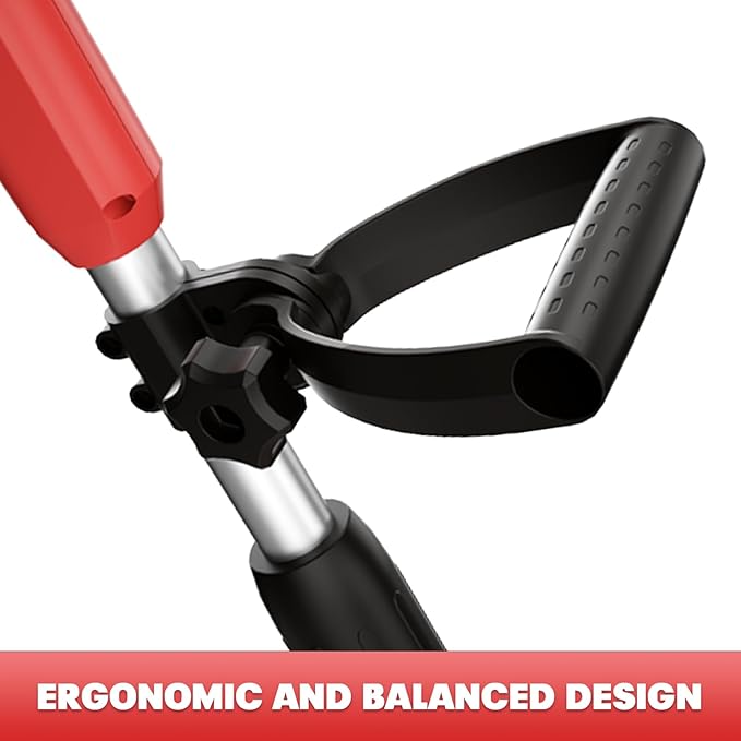 Mellif Brushless Snow Shovel Compatible with Milwaukee 18v Battery - Tool Only, 12in. Clear Width, 6in. Depth, 17ft. Throw Distance, Heavy-Duty, Cordless with Adjustable Chute, Weather-Resistant (Red)