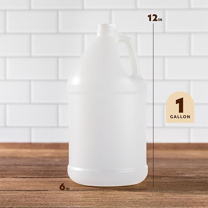 1 Gallon Lawn Sprayer - Heavy Duty Hand Pump Bottle Trigger Sprayer Nozzle & 3 Foot Extended Hose Tube, for Gardening, Planting, Misting & Cleaning - Refillable Plastic Jug - Pack of 2