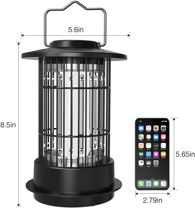 Bug Zapper Indoor Outdoor - Mosquito Zapper 4200V 18W Fly Zapper Insect Fly Wasp Gnat Traps Killer for Home Patio Camping, Plug-in with 4.92 Ft Cord