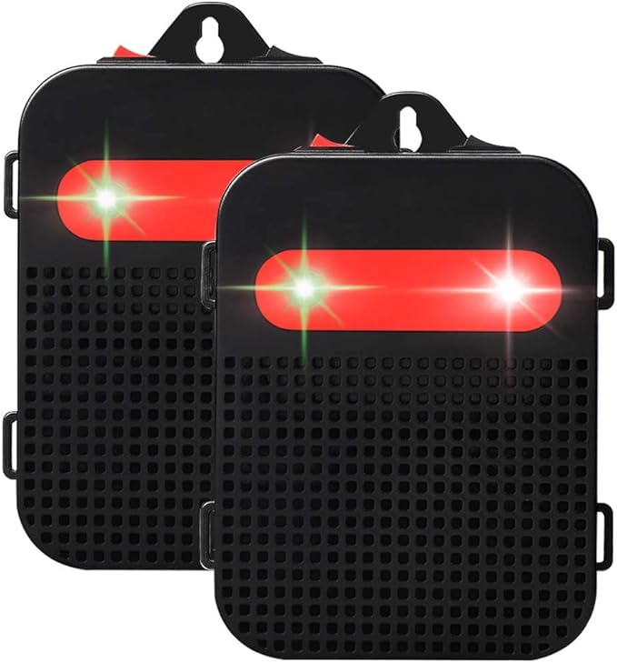 Ultrasonic Rodent Repellent Under Hood Battery Operated Pest Repeller Humane Mouse Repellent for Car Engines Basement Garage Attic Rat Mice Deterrent 2 Pack