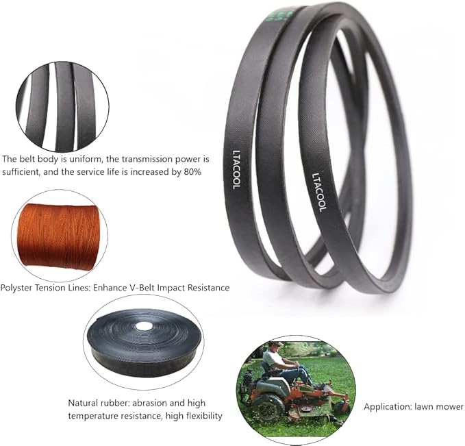 Lawn Mower Tractor Deck Belt 5/8" x 219" Replacement for Toro 114-5859