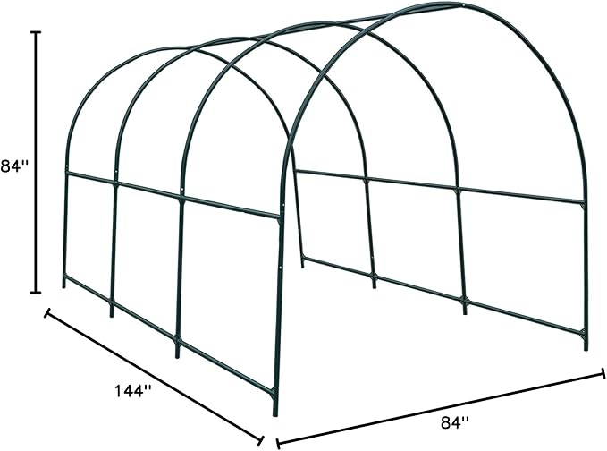 Strong Camel Greenhouse Replacement Frame for 12'X7'X7' Larger Hot Garden House , Support Arch Frame Climbing Plants/Flowers/Vegetables (12'X7'X7')