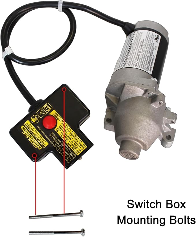 Electric Starter Motor JQ170 17 Teeth for Ariens Troy-Bilt Cub Cadet MTD Craftsman PowerSmart 208cc 254cc Snowblower Compatible with LCT 208cc 254cc Engine