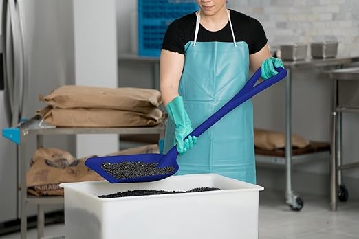 SPARTA 41077EC14 Plastic Sanitary Shovel, Food Safe Plastic Shovel For Commerical Kitchens, 14 Inches, Blue