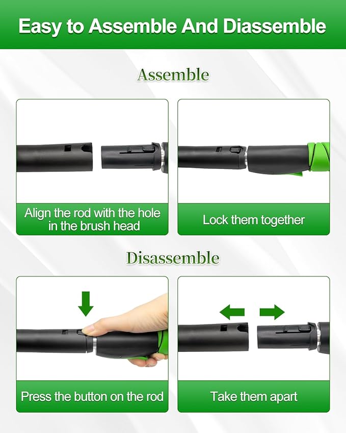 SEAAES 35.5 Inch Snow Brush for Car, Extendable Windshield Ice Scraper with Foam Grip, Snow Scraper Brush for SUV Truck Auto Jeep RV Vehicle Window