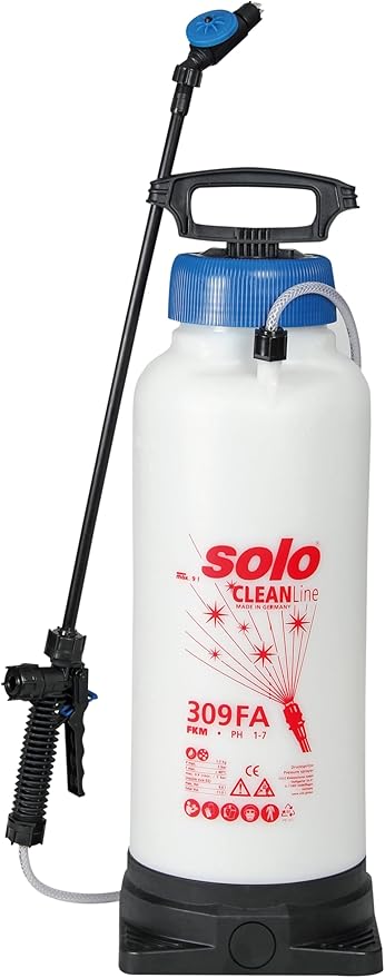SOLO 309-FA 2.5-Gallon CLEANLine Handheld Foaming Sprayer W/Viton Seals (PH 1-7) and O-Rings