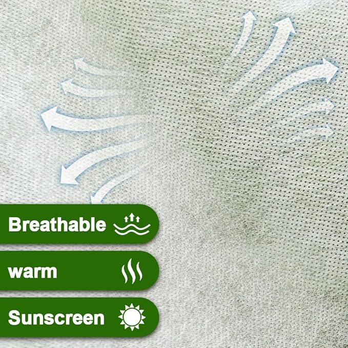 7 x 17 FT Plant Covers Freeze Protection – 1.2oz/yd² Frost Blankets for Outdoor Plants, Winter Tree Protection Cloth, Garden Frost & Heat Shield Floating Row Cover