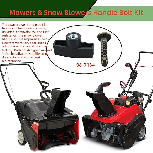 Replacement Handle Bolt Kit 614697,106-4161 Fits Toro/Lawn Boy Mowers & Snow Blowers (Set of 2)