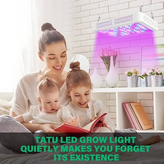 1000w LED Grow Light for Indoor Plants, Full Spectrum Plant Light Growing Lamp for Hydroponic Indoor Plant Veg and Flower for Grow Tent (Actual Power 100W=1000W HPS)