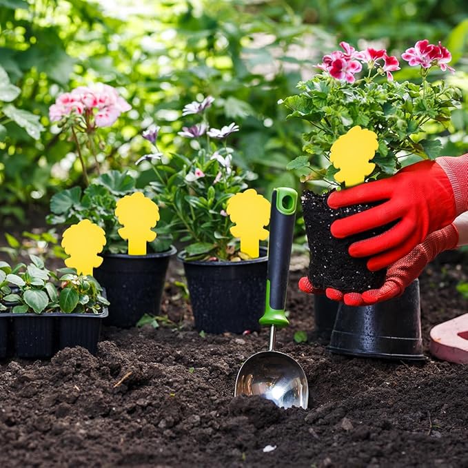 58 Pcs Ice Cream Shaped Gnat Traps, Novel Design for Easy and Conveinent Use, Yellow Sticky Traps for Fungus Gnat, Fruit Fly & Flying Insect, Ideal for Plants & Kitchens, Super Sticky, Kid & Pet Safe