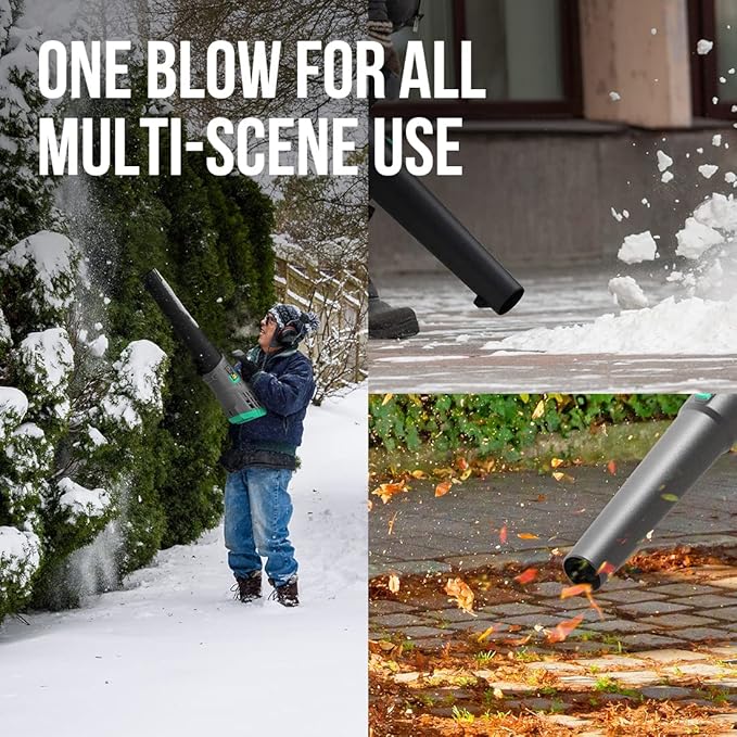 Litheli Cordless Leaf Blower 40V, Battery Leaf Blowers for Lawn Care, Lightweight Axial Blower for Blowing Leaf, Dust, Debris, with 2.0Ah Battery Included