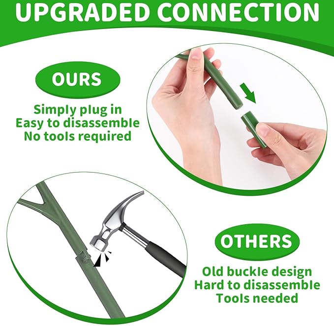 6 Pack Monstera Plant Support Stakes 27.56 Inch Stackable Plant Sticks Twigs Support Tall Plant Trellis for Indoor Climbing Potted Plants