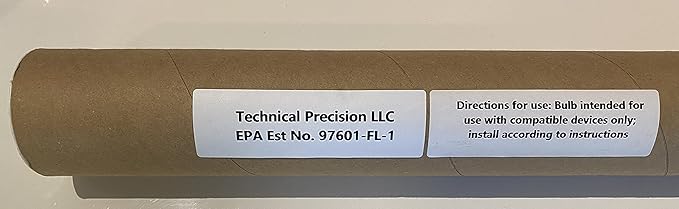 Technical Precision Replacement for TUV 11w Light Bulb 11W UV Germicidal Lamp with G5 Miniature Base - for Air and Water Disinfection - 1 Pack