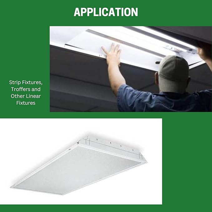 LED Type C T8 Tube Light Kit with Emergency Battery Driver, 2 Tube&1 Driver, 90 Min Backup Power Replacement for T12/T5/T8 Troffer/Strip Fixtures-2 Pack