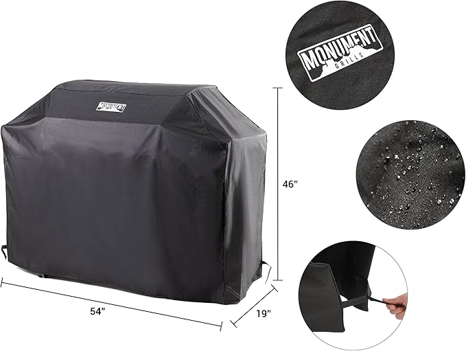 Monument Grills 35633 Propane Grill with Grill Cover Bundle (2 Items)