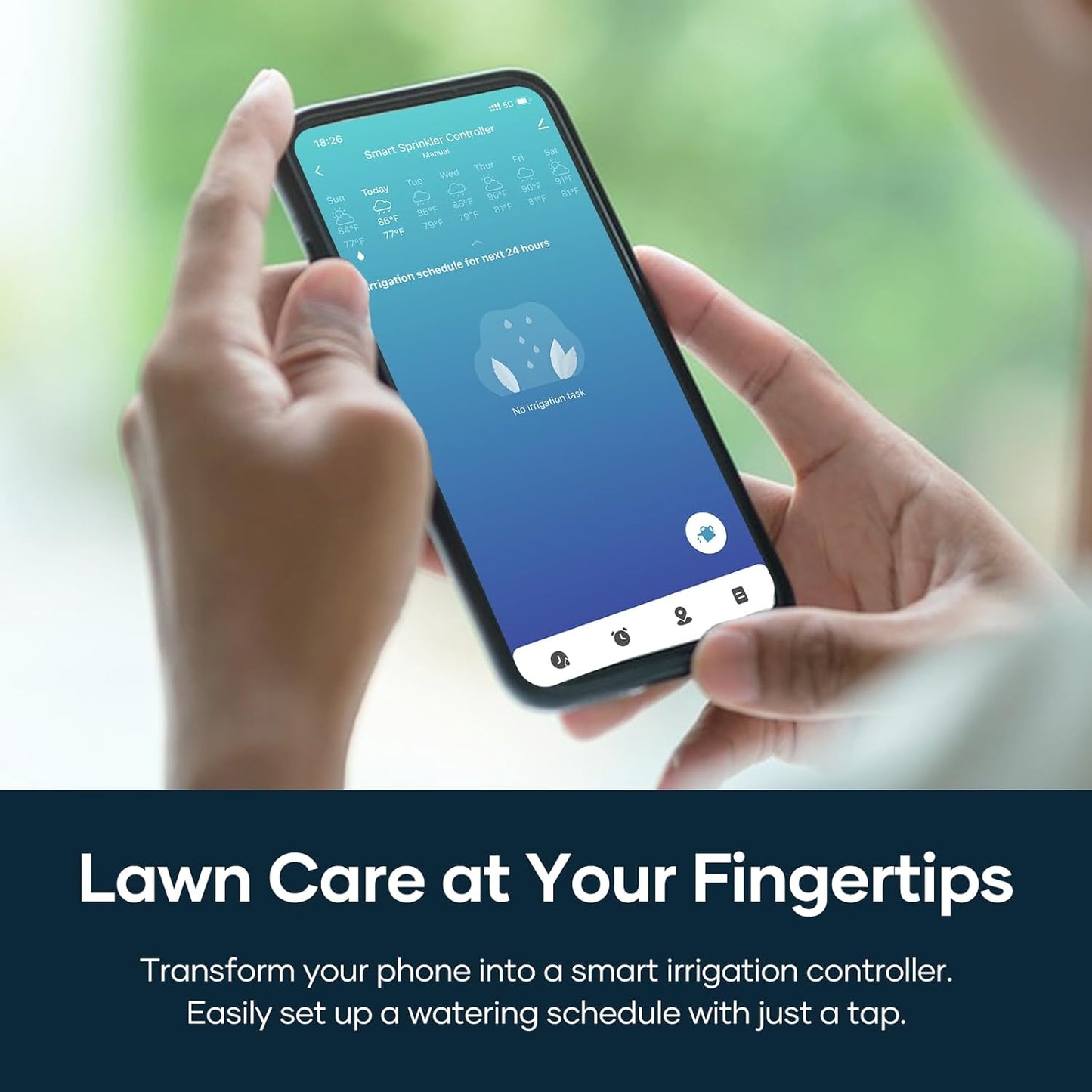 tolviviov Smart Sprinkler Controller, 8-Zone Indoor WiFi Irrigation Controller, App Enabled, Simple Automated Watering Scheduling, Local Weather Intelligence, Rain, Freeze Skip