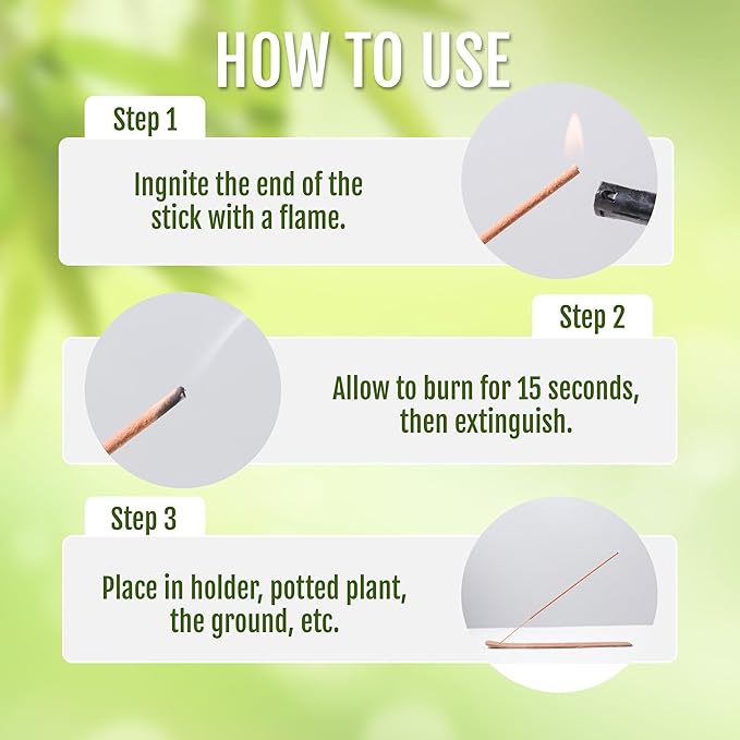 Farm Raised Candles - USA Made Mintronella - Natural Mosquito Repellent Sticks – 100 Pcs - Outdoor Insect Sticks – Citronella & Peppermint – Bug, Fly, Gnat, No-See-Um for Patio & Camping