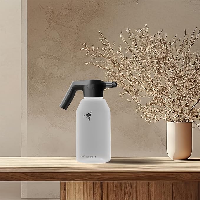 AC Infinity Automatic Sprayer, 2L Portable Electric Spray Bottle, USB Rechargeable with Adjustable Nozzle Spout for Plants Fertilizing Gardening and Cleaning (Frost)