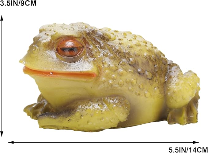 2pcs Frog and Toad Garden Statues - Outdoor Yard Art Decor Figurines - Decorative Frog Figurine for Garden, Patio, Lawn