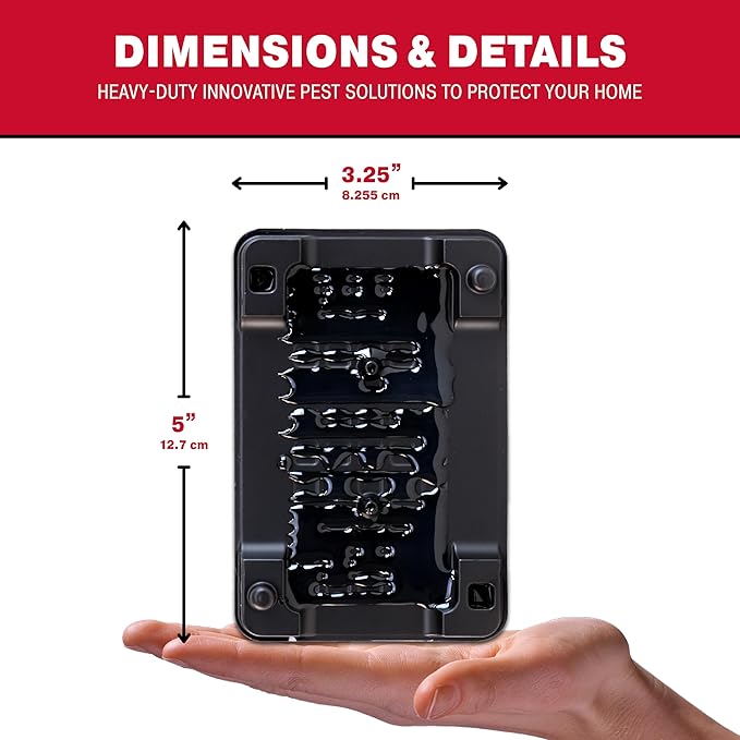 Catchmaster Scorpion Glue Tray Traps 6-Pack, Adhesive Scorpion Killer for Home, Simple Insect Traps Indoor, Sticky Bug Catcher for Kitchen, Garage, & Basement, Pest Control Glue Trap