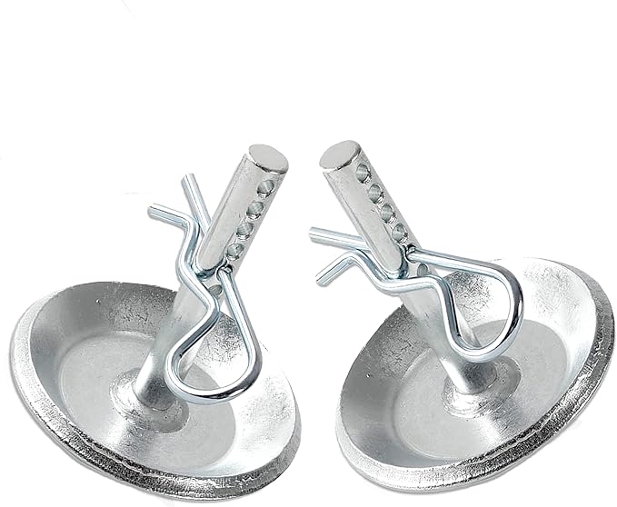 2 Pack 2208864 2205071 Snow Plow Skid Shoes fits Polaris RZR 900 K-Plow ATV UTV Hardened Steel Snow Plow Non-Slip Base with Quick-Release Cotter Pins