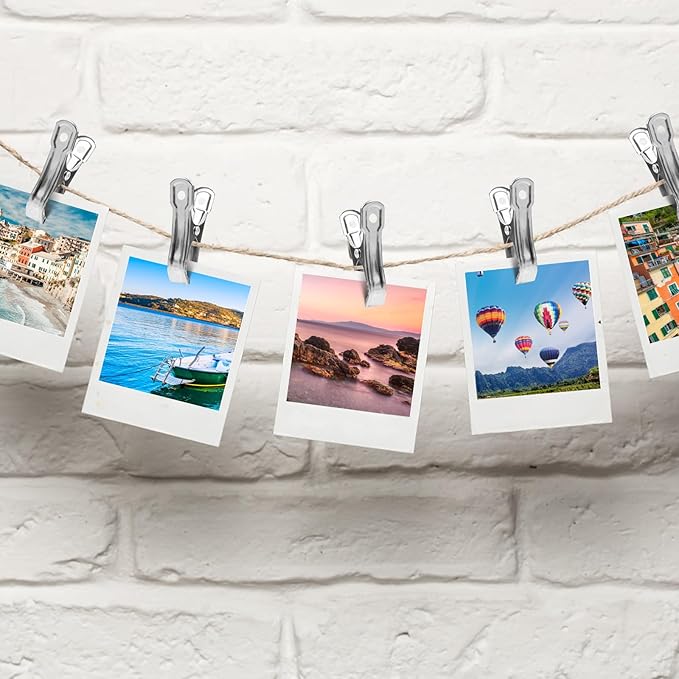 40 PCS Stainless Steel Garden Clips, Heavy Duty Greenhouse Clamps for Netting, Strong Grip to Secure Shade Cloth or Plant Cover on Garden or Greenhouse Hoops