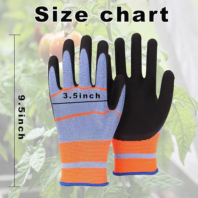 6 Pairs Gardening Gloves Great Gifts for Women and Men, Summer Work Gloves Men Breathable Latex Coated Patio Garden Gloves, Outdoor Protective Work Gloves