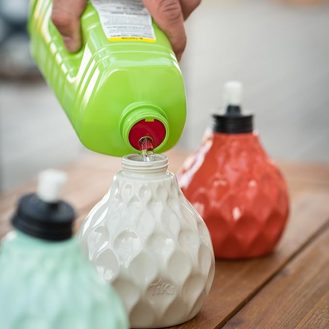 TIKI Clean Burn Mosquito Repellent Torch Fuel – 50 oz., Smokeless & Low-Soot Citronella, Mosquito Repellent, Plant-Based Formula for Outdoor, Patio, Garden & Backyard Torches