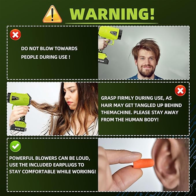 Mini Handheld Leaf Blower Cordless with 2×4.0Ah Battery and Charger,500,000 RPM,Extended Nozzle, Lightweight Small Turbo Jet Blower for Patio,Lawn,Yard,Snow Leaves and Dust Car Dryer 002