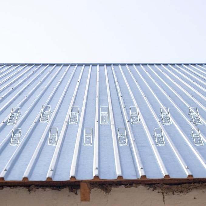 Taiyin Mini Snow Guards for Metal Roofs Prevent Sliding Ice Snow Stop Buildup Block to Stop Ice from Sliding Off Your Metal Roof