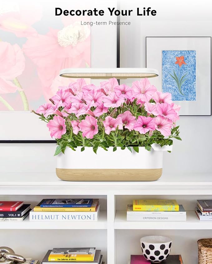 LYKOCLEAN Flower Seed Pod Compatible with AeroGarden Hydroponics Growing System, 8 Pods Indoor Garden Starter Kit with Lavender, Sunflower, Petunia and Marigold