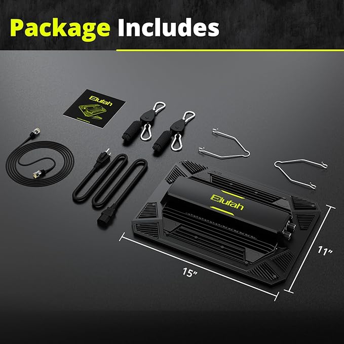 UAP1500 LED Grow Light, 150W Commercial Full Spectrum Grow Lamp for Indoor Plants with Full/Epar Boost Mode Switch & Daisy Chain, Dimmable Plant Light for Seed, Veg, Flower in 2x2/3x3 Grow Tent