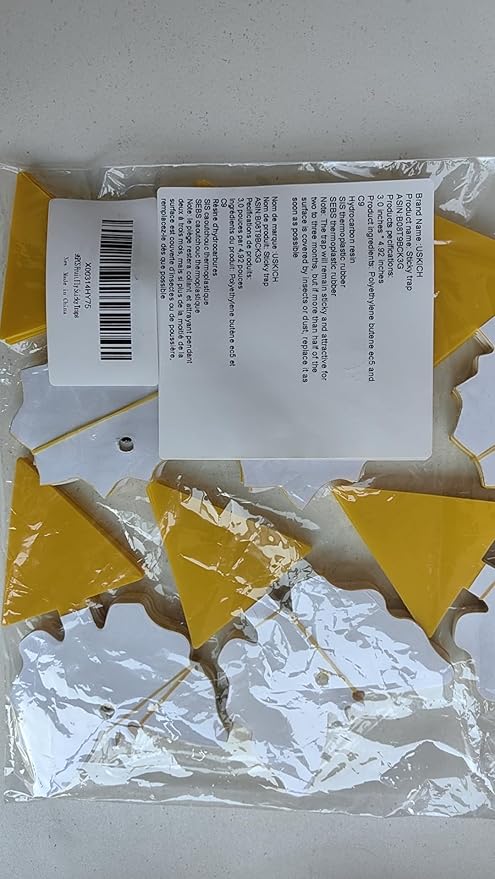 96PCS Fruit Fly Sticky Traps, Gnat Traps Insect Trap for Plants Kitchen Indoor and Outdoor