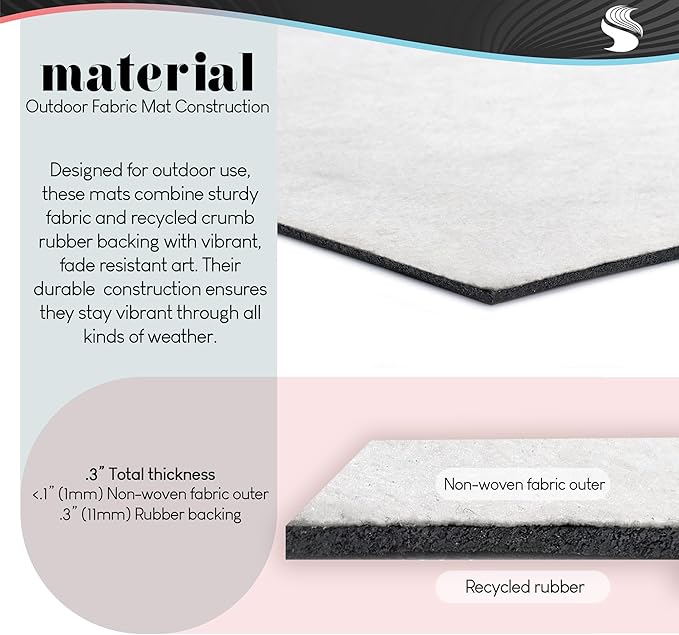 Stupell Industries Stay for Spell Pastel Halloween Welcome Printed Outdoor Unwoven Door Mat, Design by Laura Marshall