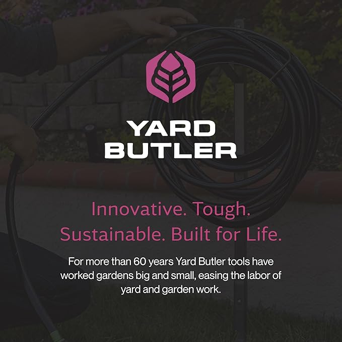 Yard Butler World’s Greatest Leaf Rake | Heavy Duty All Steel Rake with Ergonomic Garden Claw, 20 Free-Floating Tines & Long Metal Handle – Lawn, Yard, Bed, Landscape for Leaves, Grass & Debris, 18"