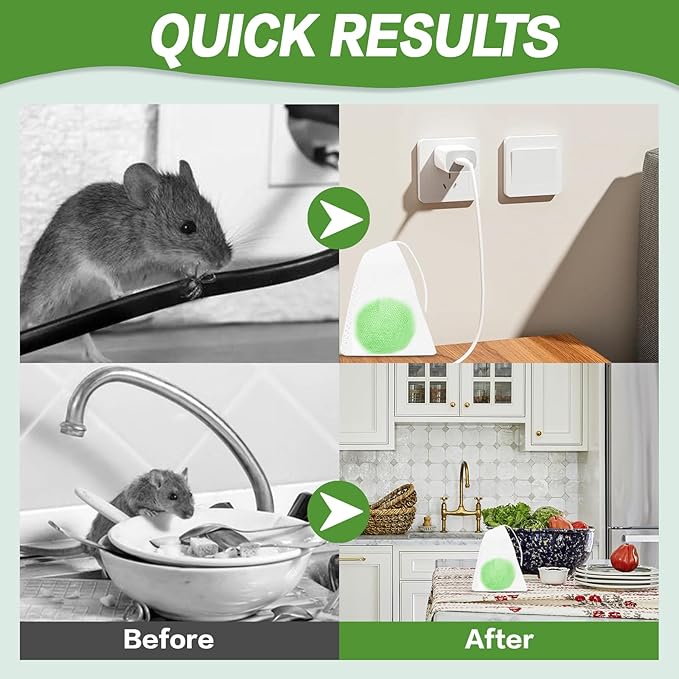 28 Pack Mouse Rodent Repellent Balls - Natural Peppermint Oil for Mice, Rats, Squirels & Spiders - Safe for Pets & Family -Indoor/Outdoor Pest Control for Home, Kitchen, Garage