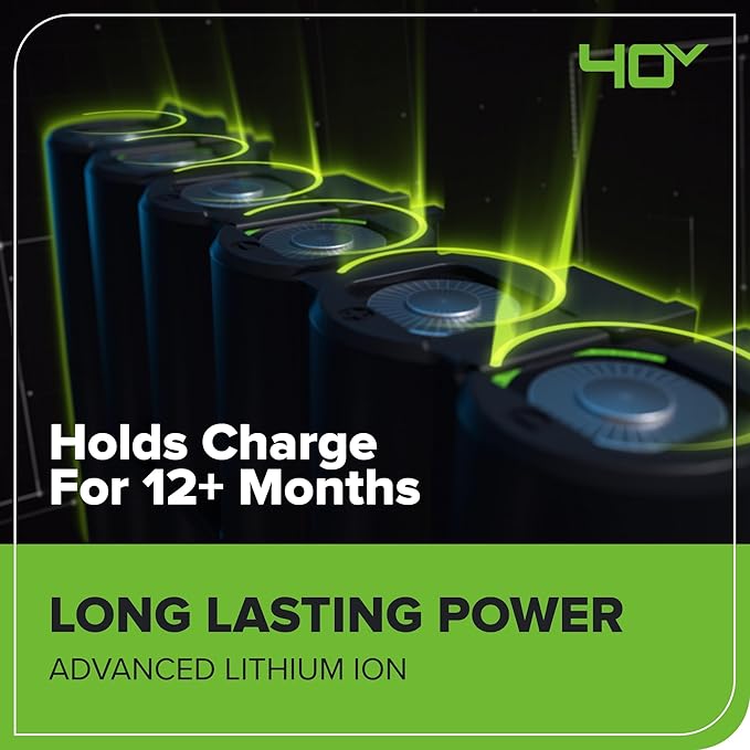 Greenworks 40V 17” Brushless (Push) Cordless Lawn Mower, 4.0Ah Battery and Charger