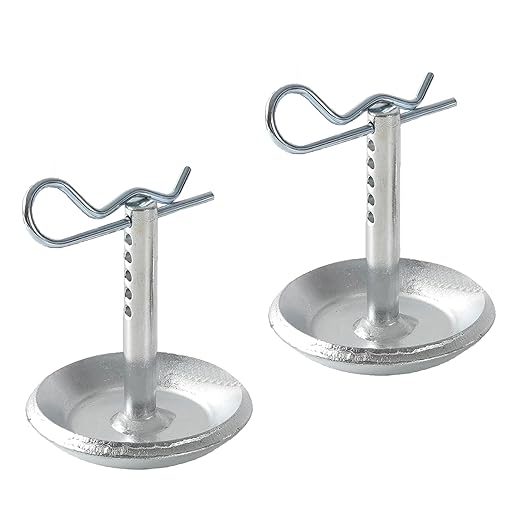 2 Pack Heavy Duty Snow Plow Skid Shoes Replaces Part ATV UTV Polaris K-Plow 2205071 and 2208864 Hardened Steel Snow Plow Non Slip Base with Quick Release Cotter Pins