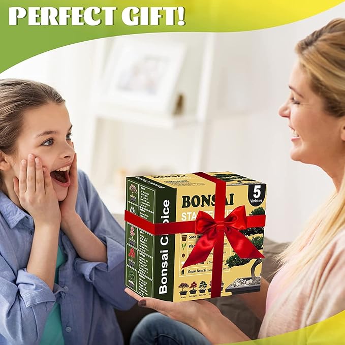 Indoor Starter Kit with Complete Planting Tools, Gardening DIY Gift for Plant Lovers